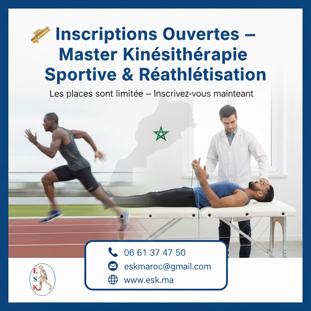 master kinésithérapie sportive et réathlétisation